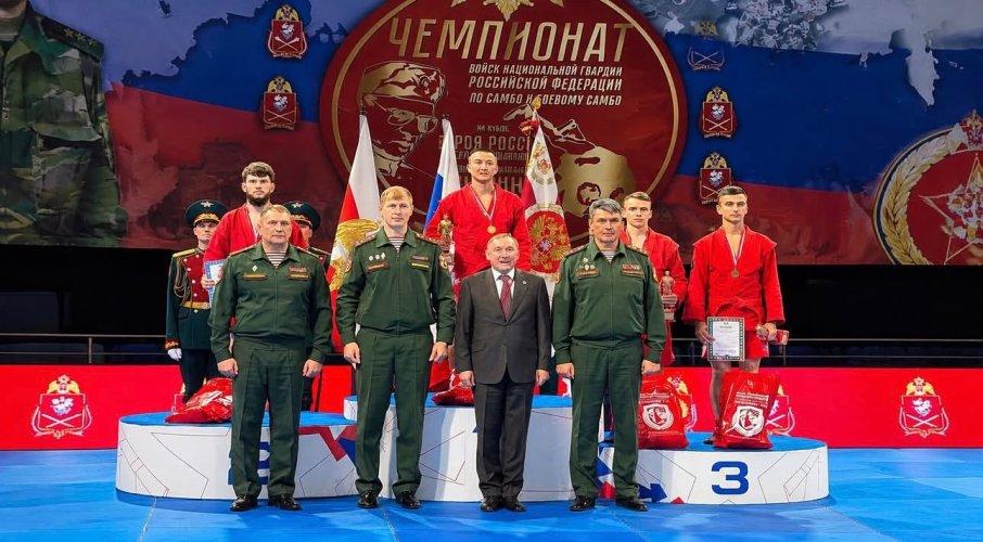  Росгвардейцы из Чеченской Республики стали призерами чемпионата Росгвардии по самбо