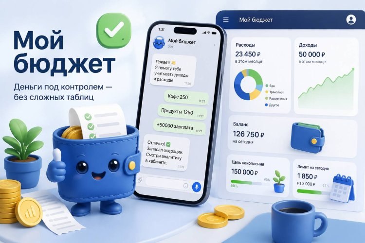 Запущен сервис «Мой бюджет» для учета личных и семейных финансов через бота