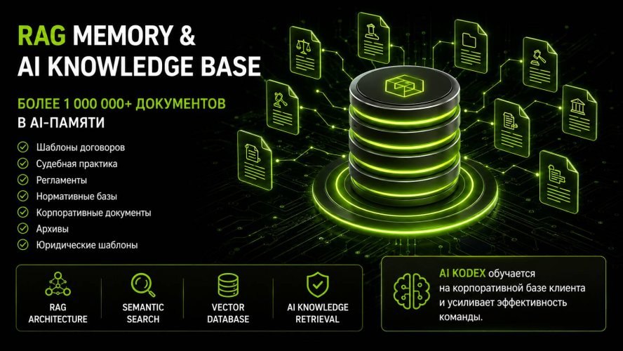 ⚖️ Ai KODEX — в России развивается юридический искусственный интеллект нового поколения для граждан, бизнеса и цифровой 