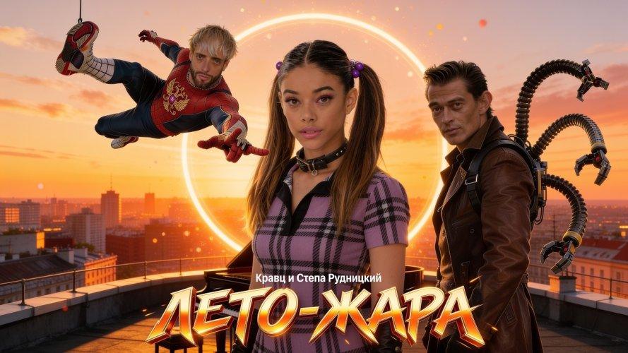 Стёпа Рудницкий и Кравц не поделили актрису в клипе «Лето — Жара», созданном одним промптом в SFEROOM AI