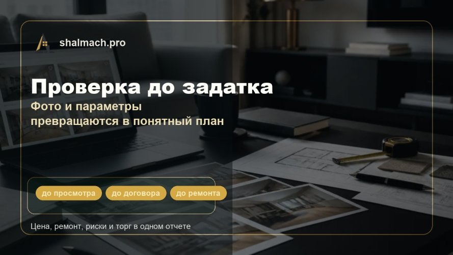 Шалаш запустил AI-оценку недвижимости по фото: сервис считает цену, ремонт, риски и торг до решения