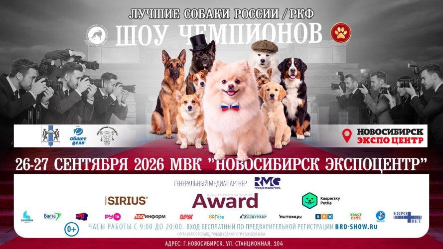   «Лучшие собаки России / РКФ 2026. Региональные шоу чемпионов»