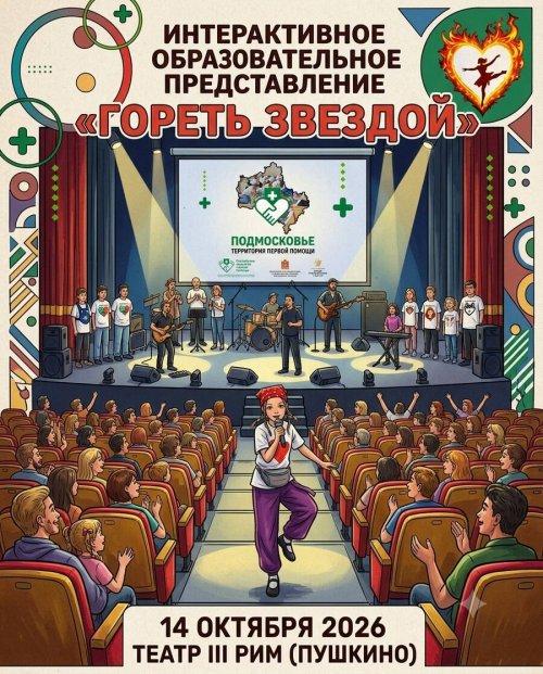 В Пушкино пройдет уникальное интерактивное представление по первой помощи «Гореть звездой»