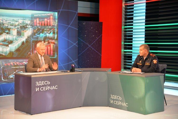 Офицер вневедомственной охраны Росгвардии по Югре принял участие в прямом эфире на региональном телевидении 